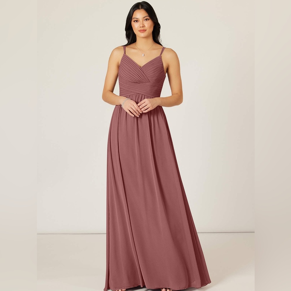 Azazie | Blake bridesmaid dress in desert rose